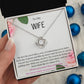 To My Wife Necklace, Anniversary Gift for Wife , Wife Birthday, Wife Necklace, Valentines Day Gift For Wife