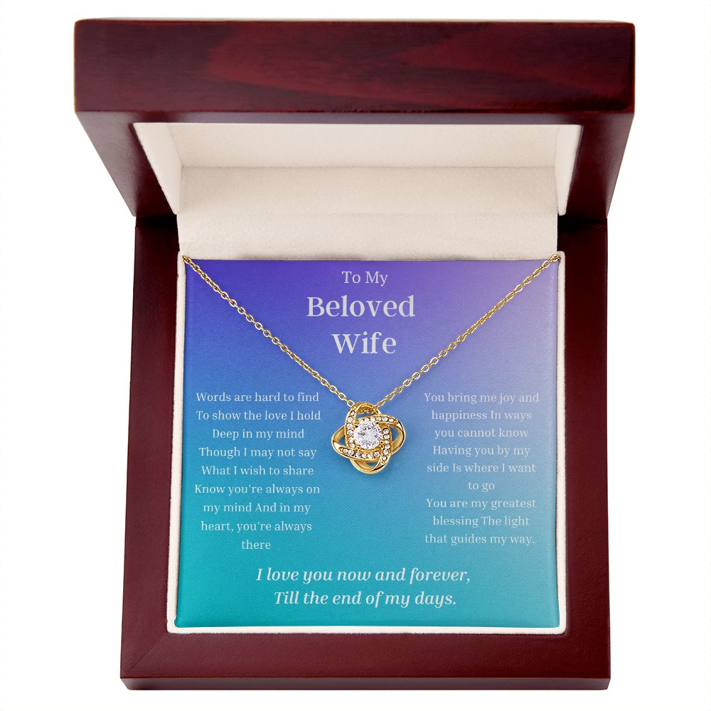 To My Wife Necklace, Anniversary Gift for Wife , Wife Birthday, Wife Necklace, Valentines Day Gift For Wife