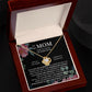 To My Mom Love  Necklace With Message Card Jewelry From Son Daughter Gift Anniversary Birthday Mothers day