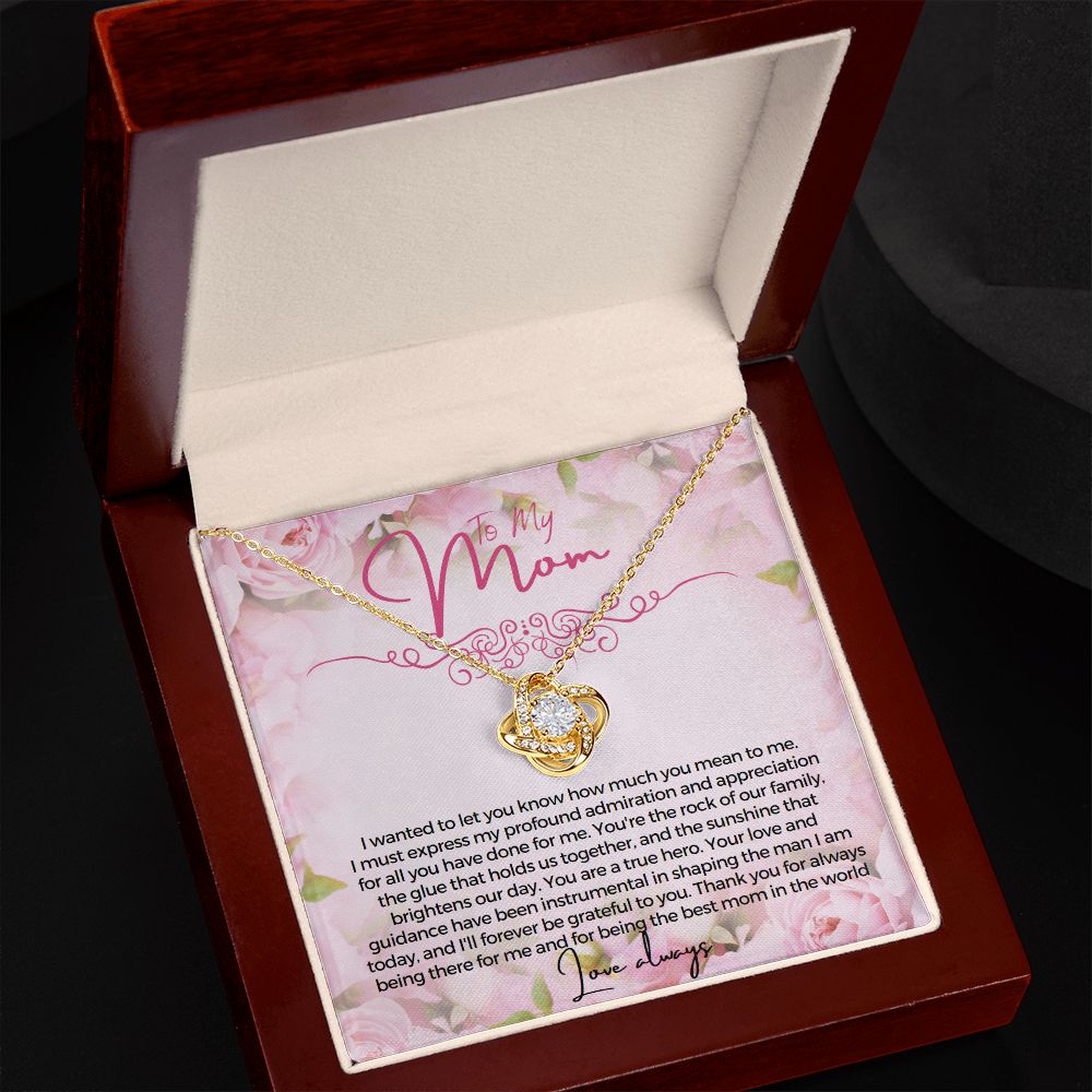 To My Mom I wanted to let you know how much you mean to me Necklace Jewelry From Son Gift for Mothers day