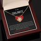 To My Soulmate Love Knot Necklace My love for you is like a rose, Anniversary Gift for Soulmate, Soulmate Birthday, Soulmate Necklace, Valentines Day Gift For Soulmate
