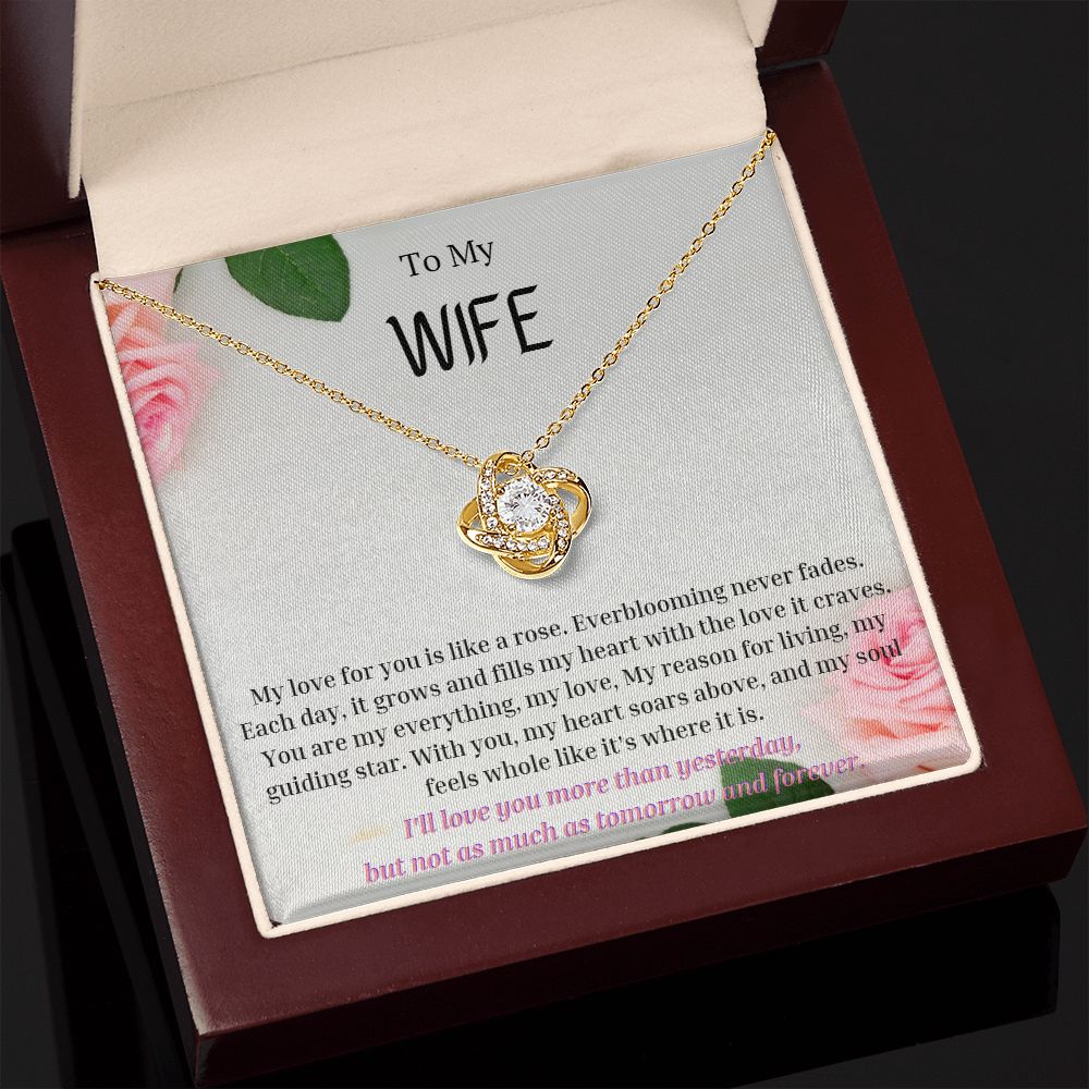To My Wife Necklace, Anniversary Gift for Wife , Wife Birthday, Wife Necklace, Valentines Day Gift For Wife