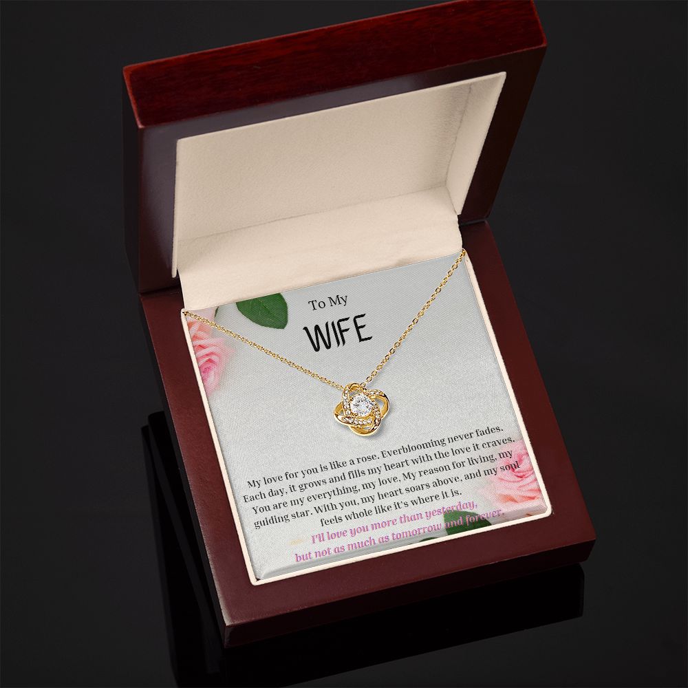 To My Wife Necklace, Anniversary Gift for Wife , Wife Birthday, Wife Necklace, Valentines Day Gift For Wife