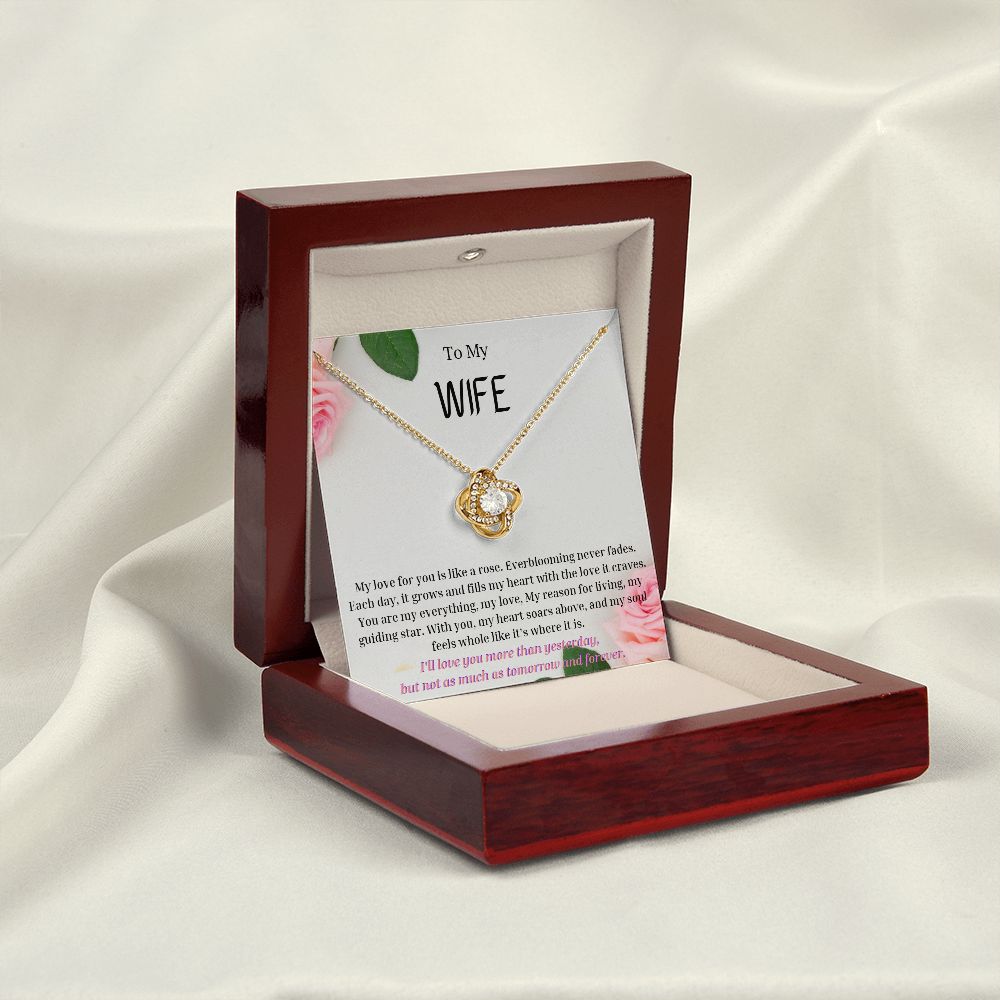 To My Wife Necklace, Anniversary Gift for Wife , Wife Birthday, Wife Necklace, Valentines Day Gift For Wife