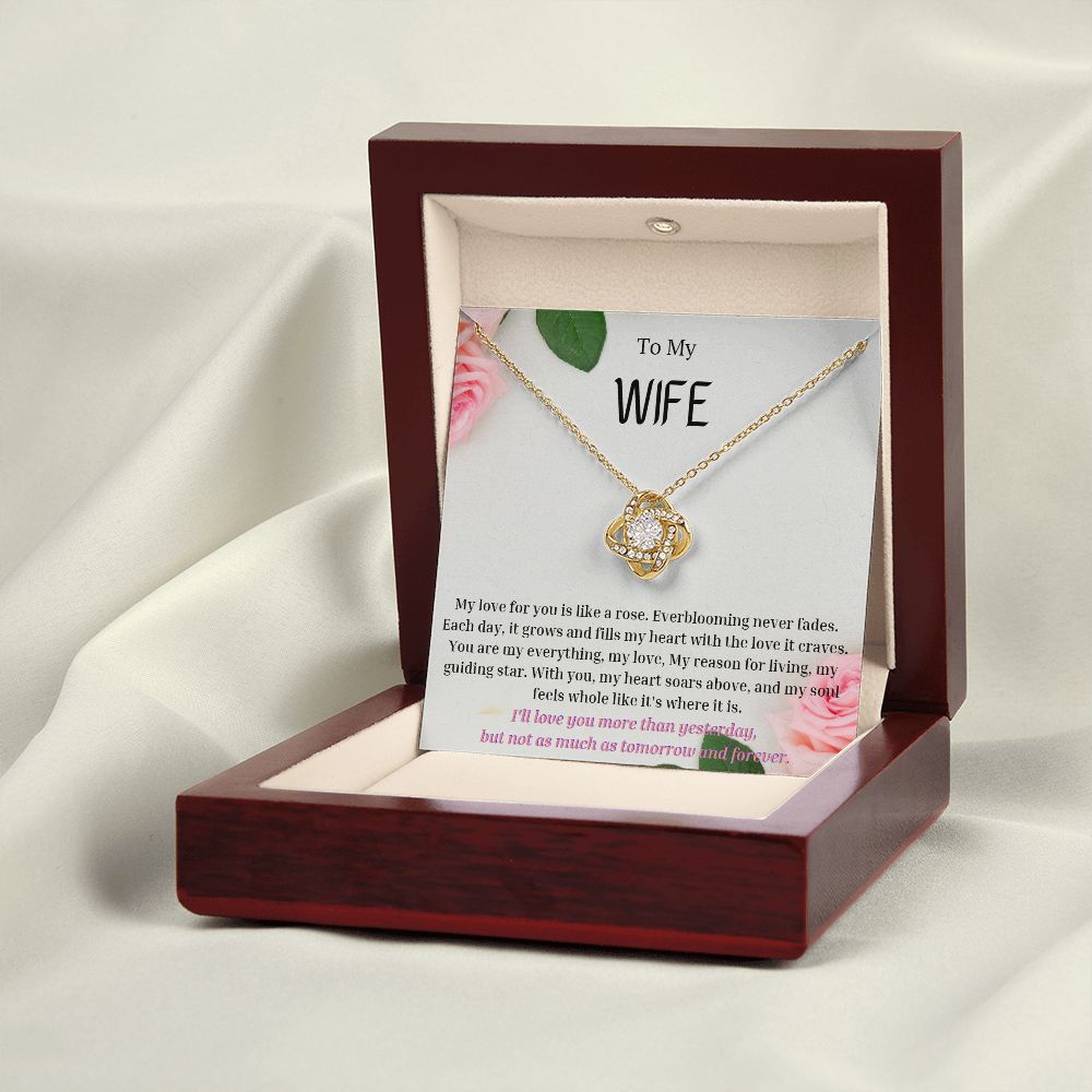 To My Wife Necklace, Anniversary Gift for Wife , Wife Birthday, Wife Necklace, Valentines Day Gift For Wife