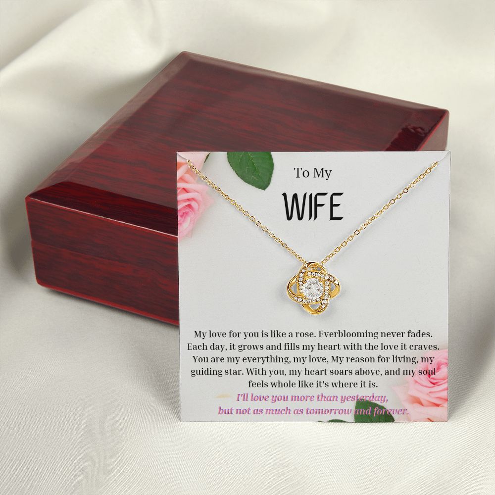 To My Wife Necklace, Anniversary Gift for Wife , Wife Birthday, Wife Necklace, Valentines Day Gift For Wife