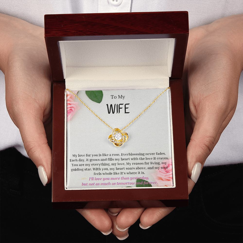 To My Wife Necklace, Anniversary Gift for Wife , Wife Birthday, Wife Necklace, Valentines Day Gift For Wife