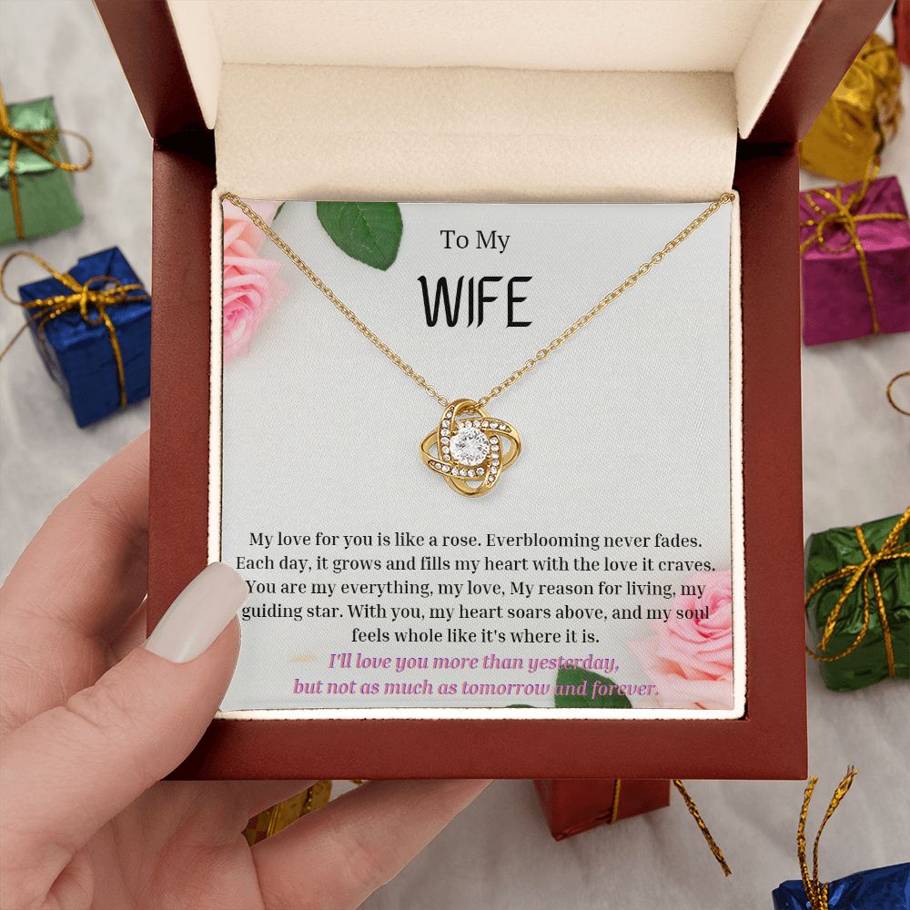 To My Wife Necklace, Anniversary Gift for Wife , Wife Birthday, Wife Necklace, Valentines Day Gift For Wife