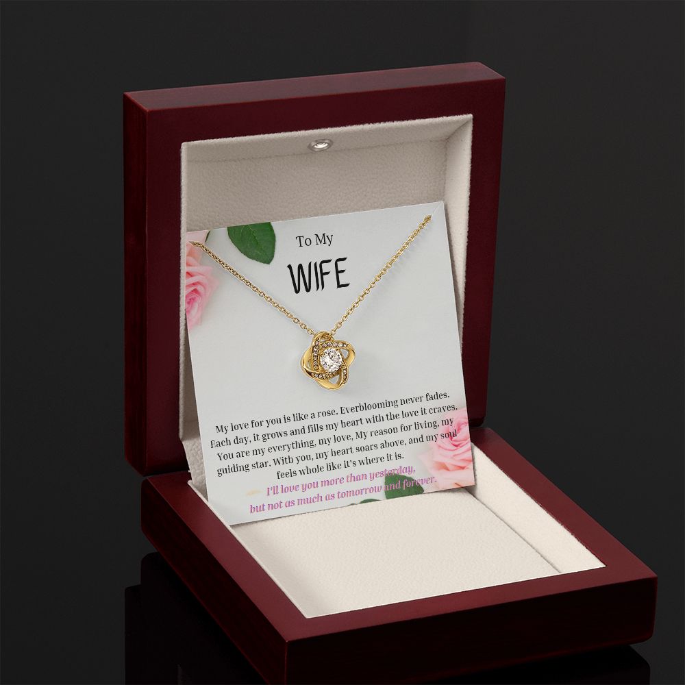 To My Wife Necklace, Anniversary Gift for Wife , Wife Birthday, Wife Necklace, Valentines Day Gift For Wife