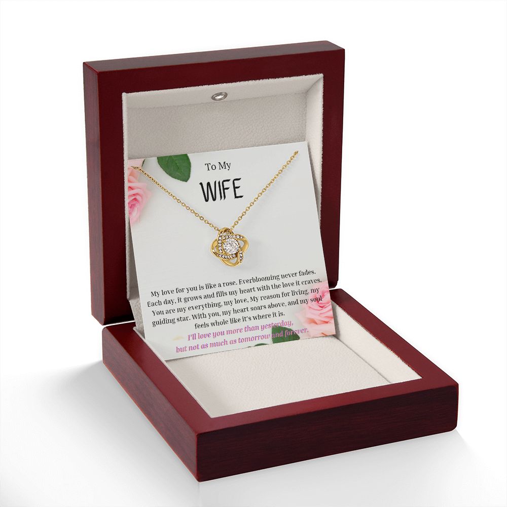 To My Wife Necklace, Anniversary Gift for Wife , Wife Birthday, Wife Necklace, Valentines Day Gift For Wife