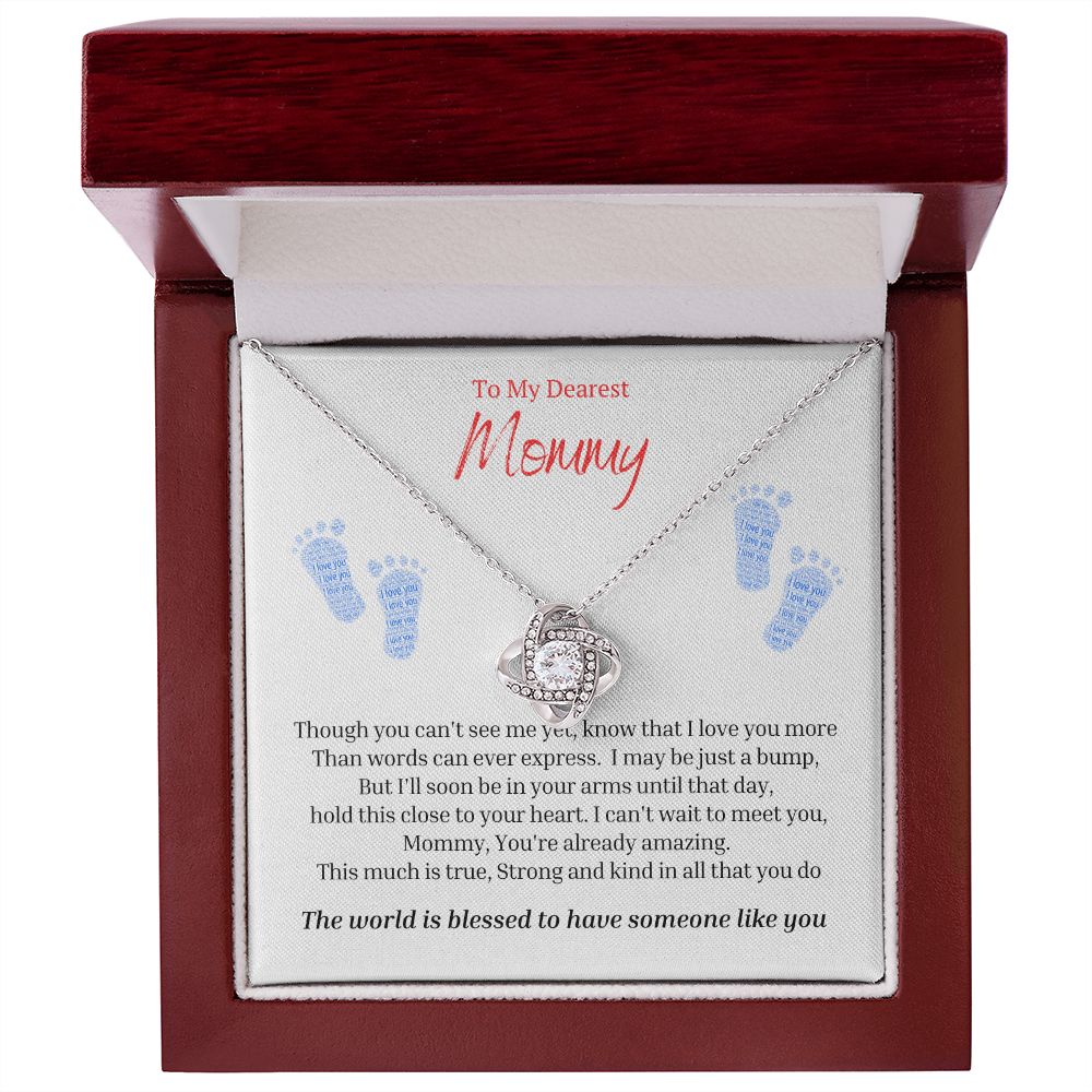 To My Mommy Mom to Be Baby Feet, Baby Shower Gift, Expecting Mother Pregnancy Gift