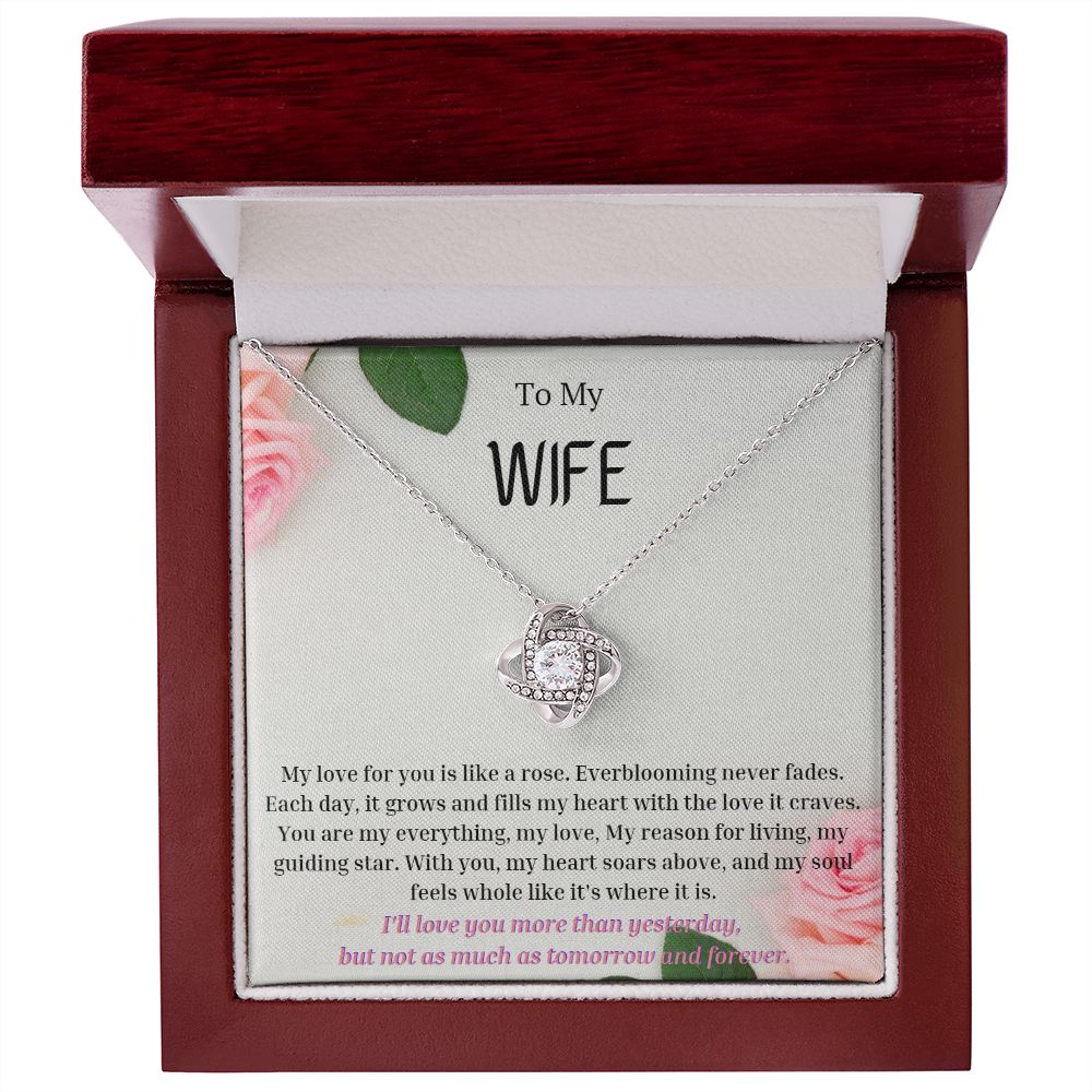 To My Wife Necklace, Anniversary Gift for Wife , Wife Birthday, Wife Necklace, Valentines Day Gift For Wife