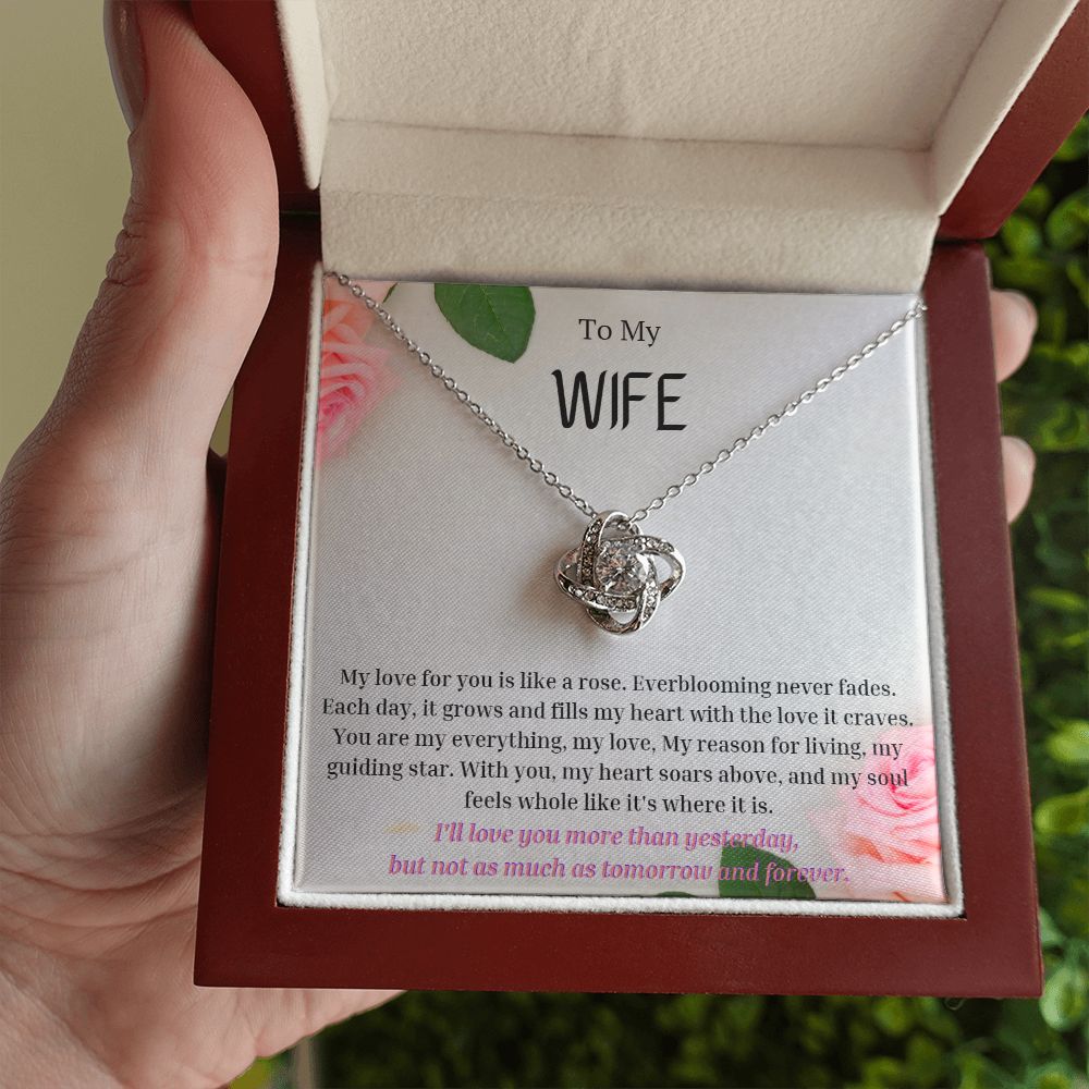To My Wife Necklace, Anniversary Gift for Wife , Wife Birthday, Wife Necklace, Valentines Day Gift For Wife