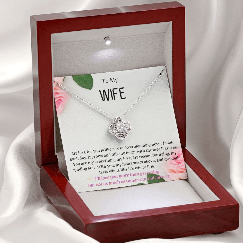 To My Wife Necklace, Anniversary Gift for Wife , Wife Birthday, Wife Necklace, Valentines Day Gift For Wife