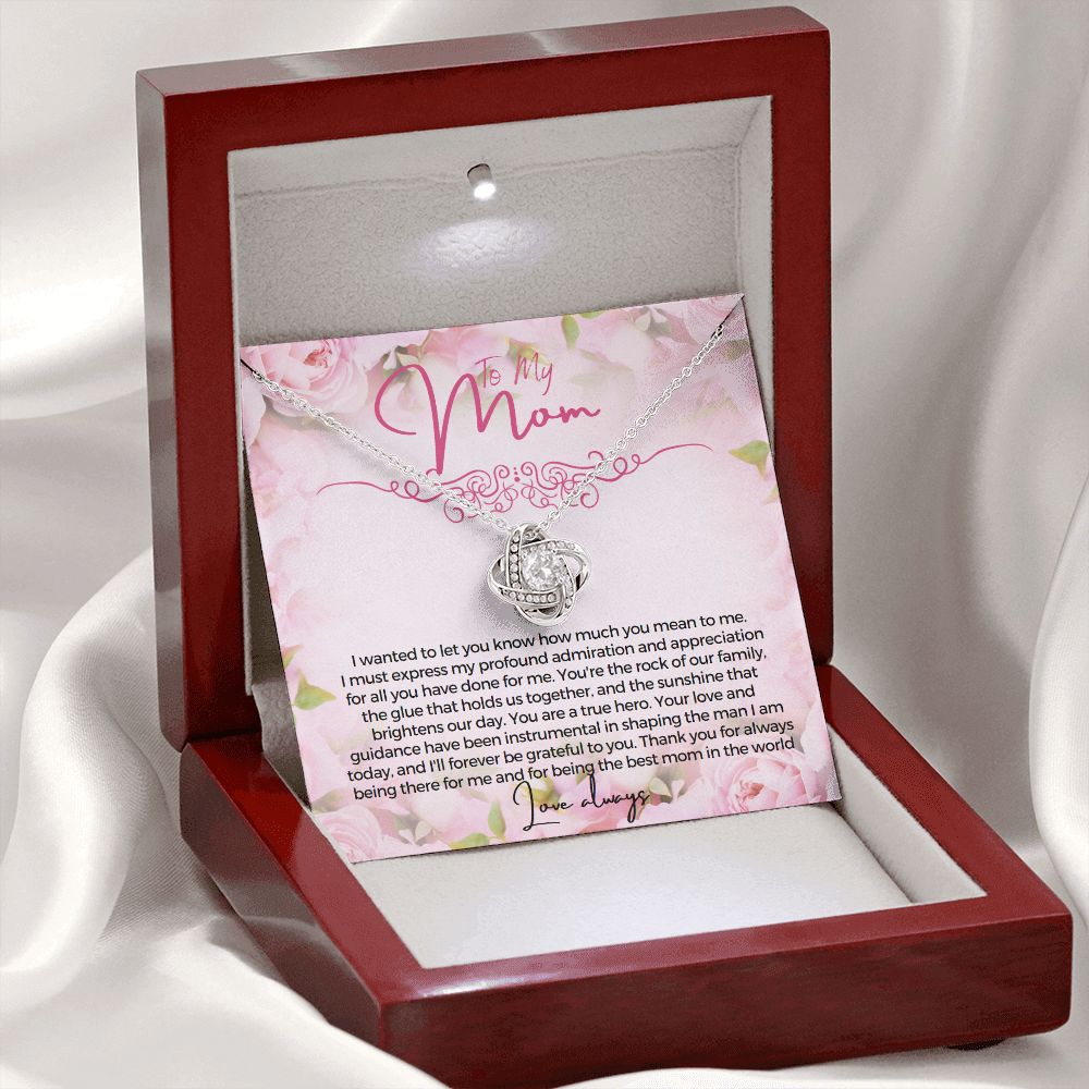 To My Mom I wanted to let you know how much you mean to me Necklace Jewelry From Son Gift for Mothers day