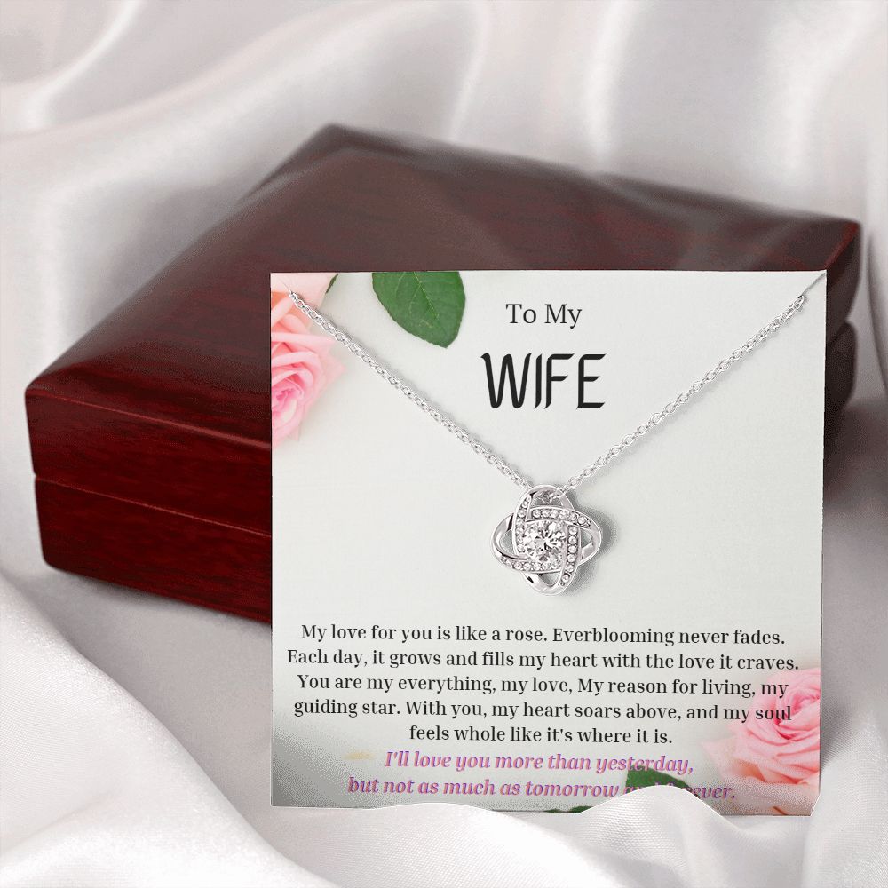 To My Wife Necklace, Anniversary Gift for Wife , Wife Birthday, Wife Necklace, Valentines Day Gift For Wife