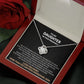 To My Daughter On Your Pregnancy from mom Wishing you a lifetime of kicks, cuddles, hugs, & kisses. Love Knot Necklace