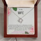 To My Wife Necklace, Anniversary Gift for Wife , Wife Birthday, Wife Necklace, Valentines Day Gift For Wife