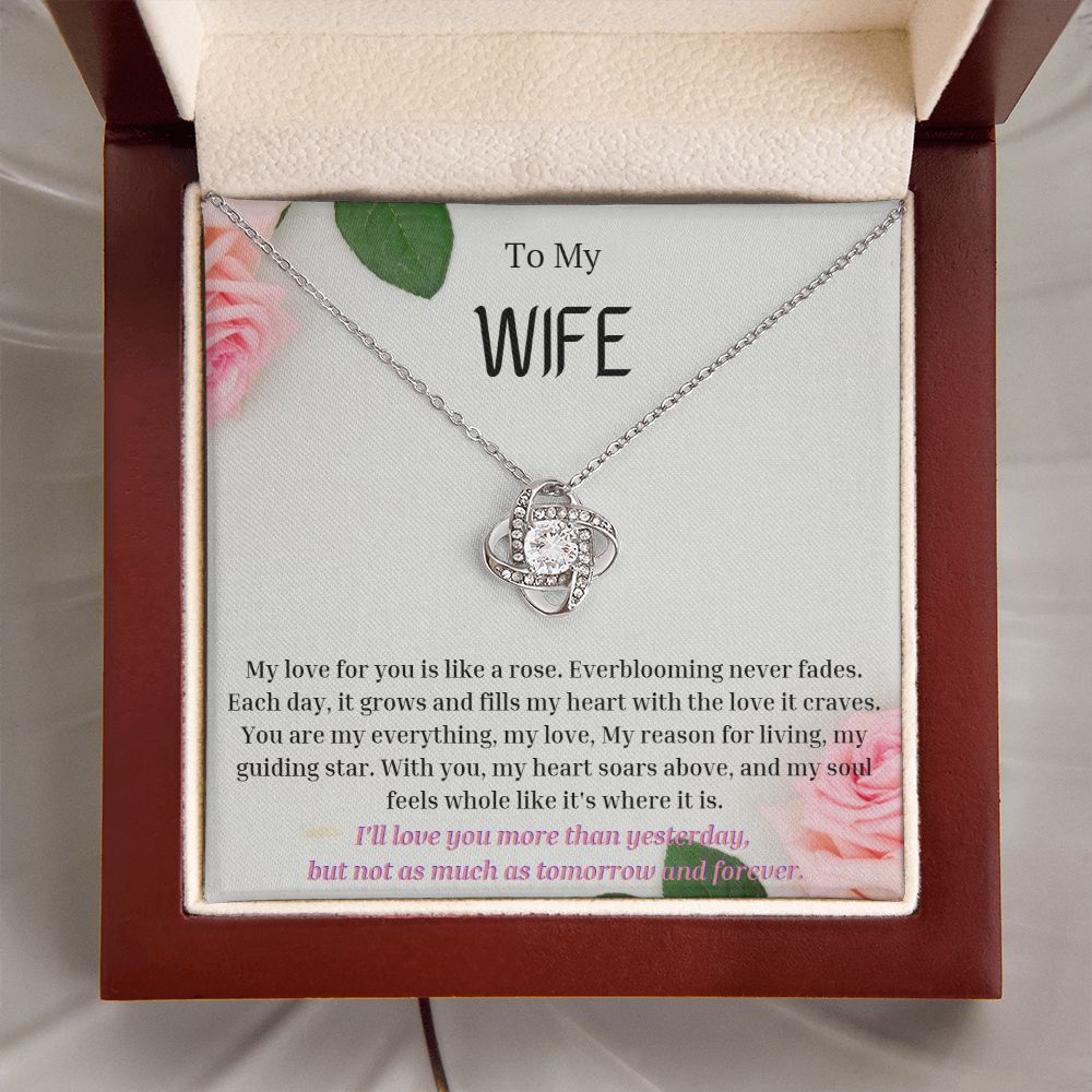 To My Wife Necklace, Anniversary Gift for Wife , Wife Birthday, Wife Necklace, Valentines Day Gift For Wife