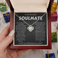 To My Beautiful SOULMATE  "I WANT ALL MY LASTS TO BE WITH YOU" Necklace
