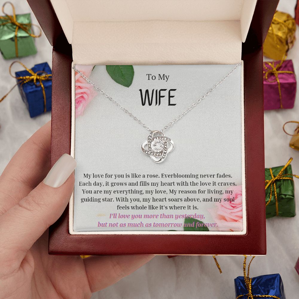 To My Wife Necklace, Anniversary Gift for Wife , Wife Birthday, Wife Necklace, Valentines Day Gift For Wife
