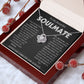 To My Beautiful SOULMATE  "I WANT ALL MY LASTS TO BE WITH YOU" Necklace