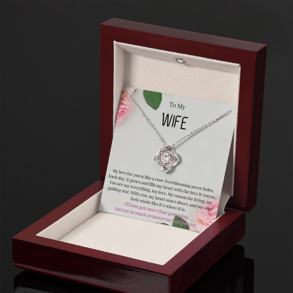 To My Wife Necklace, Anniversary Gift for Wife , Wife Birthday, Wife Necklace, Valentines Day Gift For Wife