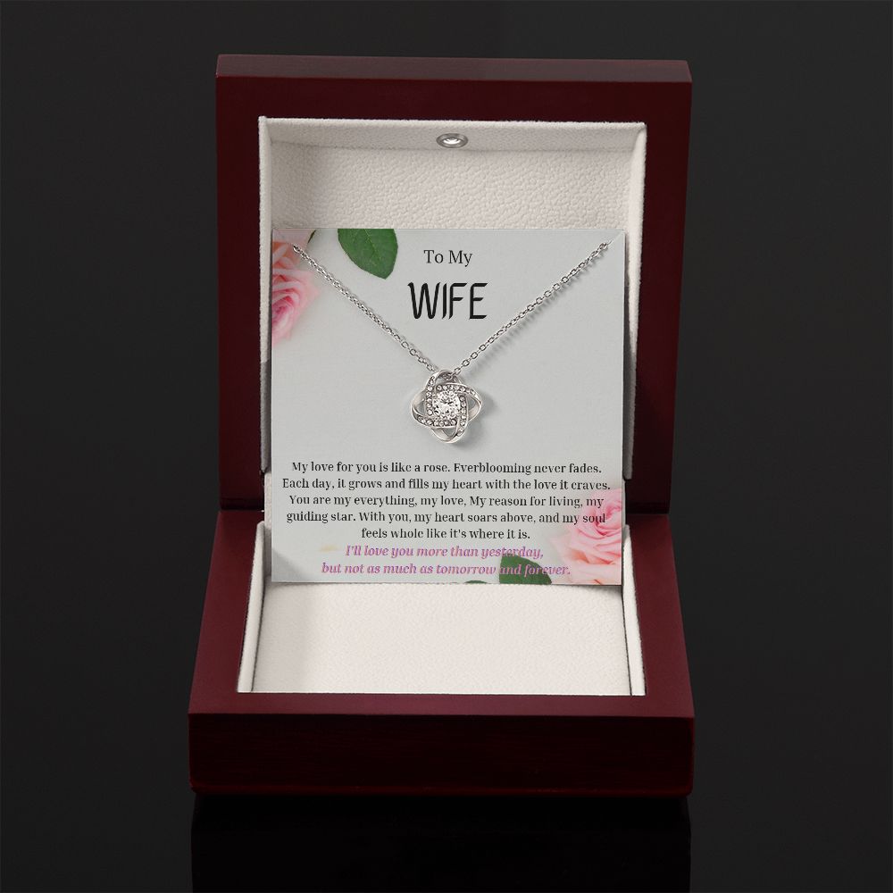 To My Wife Necklace, Anniversary Gift for Wife , Wife Birthday, Wife Necklace, Valentines Day Gift For Wife