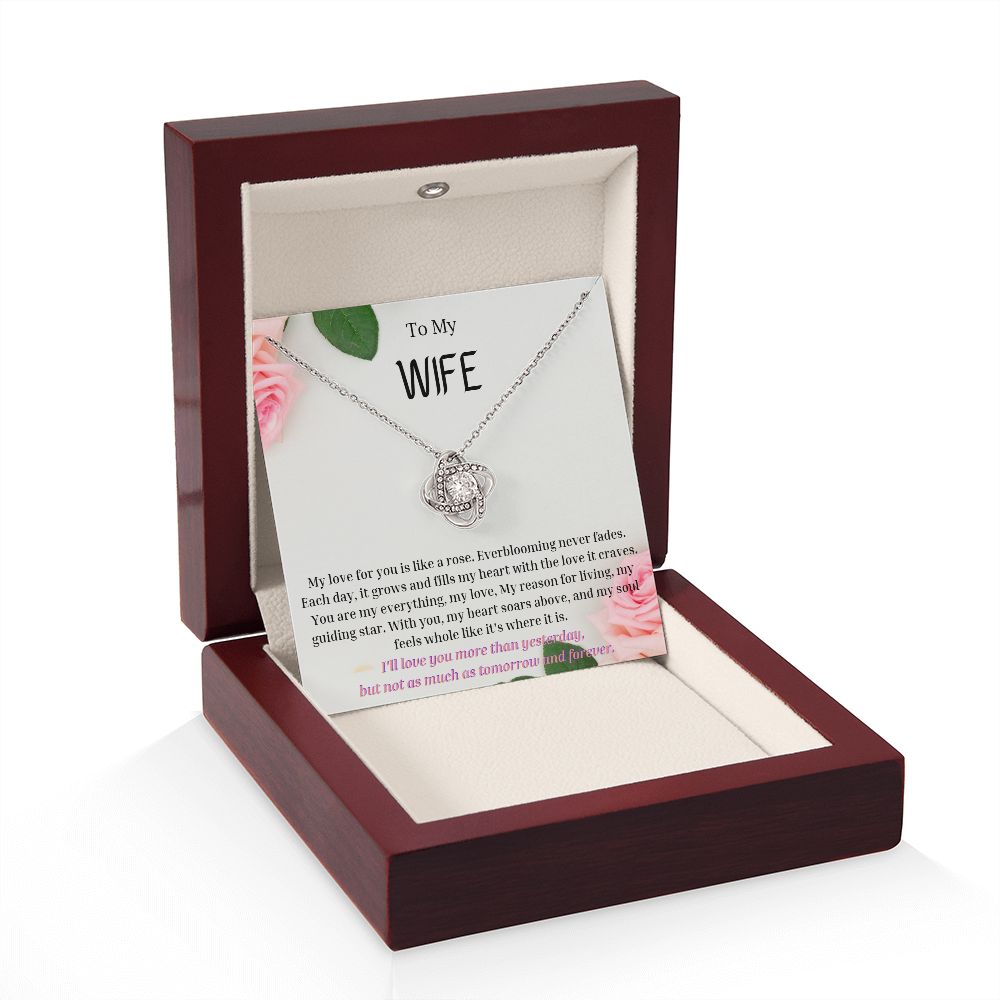To My Wife Necklace, Anniversary Gift for Wife , Wife Birthday, Wife Necklace, Valentines Day Gift For Wife