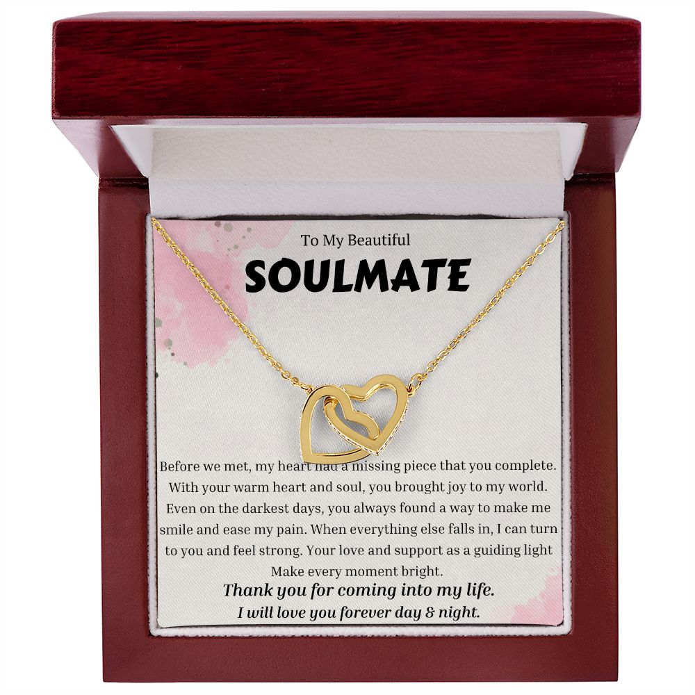 To My Soulmate Necklace, Anniversary Gift for Soulmate, Soulmate Birthday, Soulmate Necklace, Valentines Day Gift For Soulmate