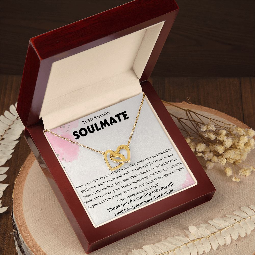 To My Soulmate Necklace, Anniversary Gift for Soulmate, Soulmate Birthday, Soulmate Necklace, Valentines Day Gift For Soulmate