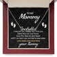 To My Mommy, Mom to Be, From You Tummy Personalized Name Necklace