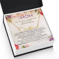 To My Mom Signature Style Name Necklace Message Card for All Necklace Jewelry From Son Daughter Gift Anniversary Birthday Mothers day