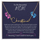 To My Mommy, Mom to Be Signature Style Name Necklace, Baby Shower Gift, Expecting Mother Pregnancy Gift