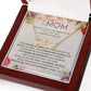 To My Mom Signature Style Name Necklace Message Card for All Necklace Jewelry From Son Daughter Gift Anniversary Birthday Mothers day