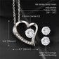 Gift4Happiness Bridesmaid  Forever Love Necklace and Cubic Zirconia Earring Set